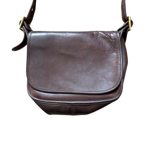 Coach Vintage Patricia's Legacy Cross Body Saddle Flap Bag Serial #9951 - Picture 11 of 15